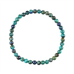 0618250105 Bracelet, Azurite Malachite Chrysocolla (stab.), 05mm beads | Marco Schreier