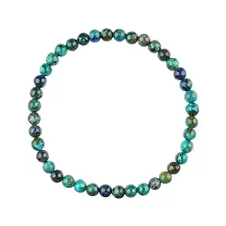 0618250105 Bracelet, Azurite-Malachite-Chrysocolle (stab.), 05mm boules | Marco Schreier