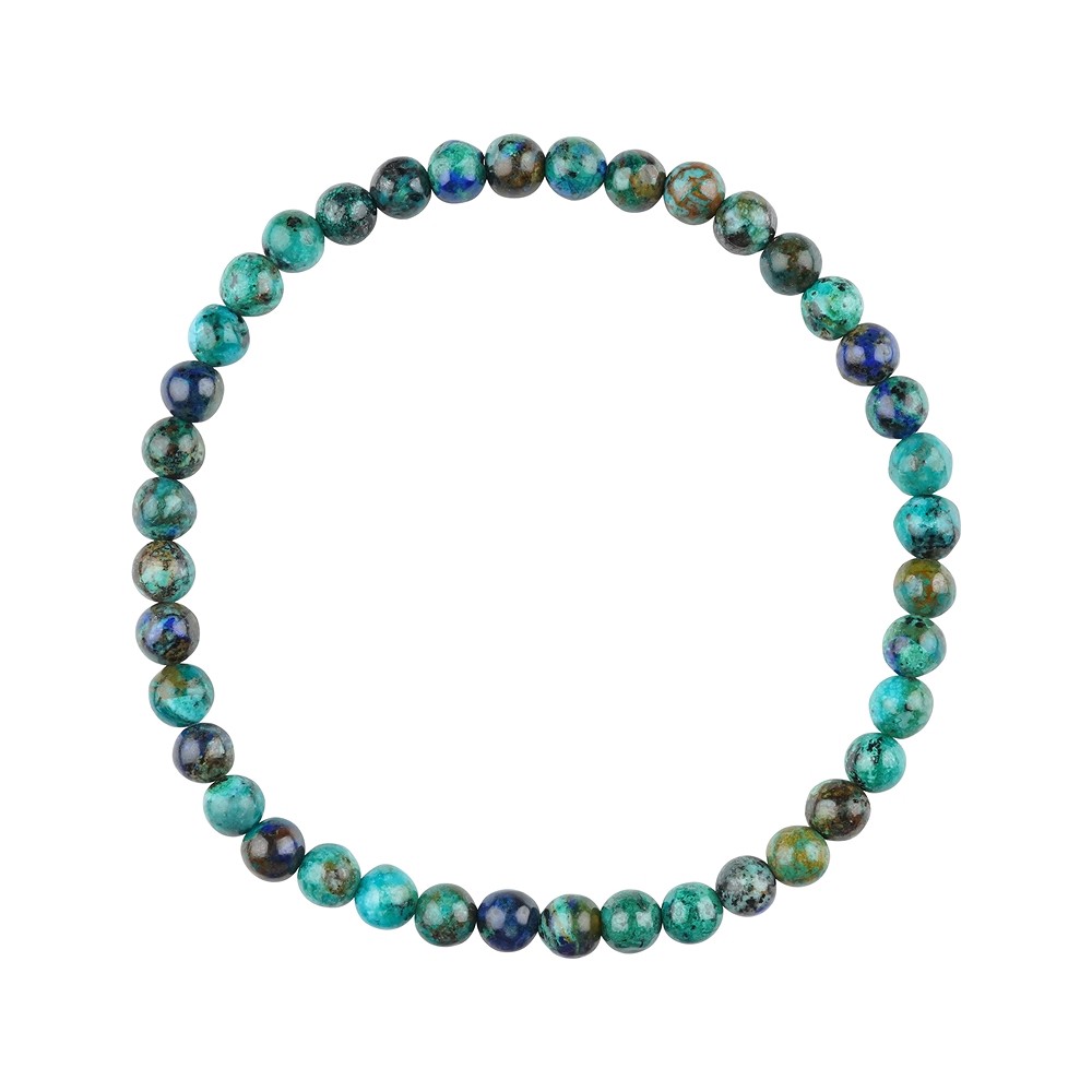 Bracelet, Azurite Malachite Chrysocolla (stab.), 05mm beads | Marco Schreier