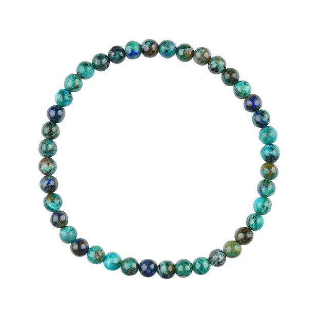 Bracelet, Azurite-Malachite-Chrysocolle (stab.), 05mm boules | Marco Schreier