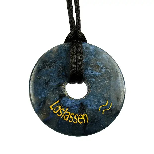 Wish fulfillment donut "Let go", Dumortierite | wholesaler gems & healing stones