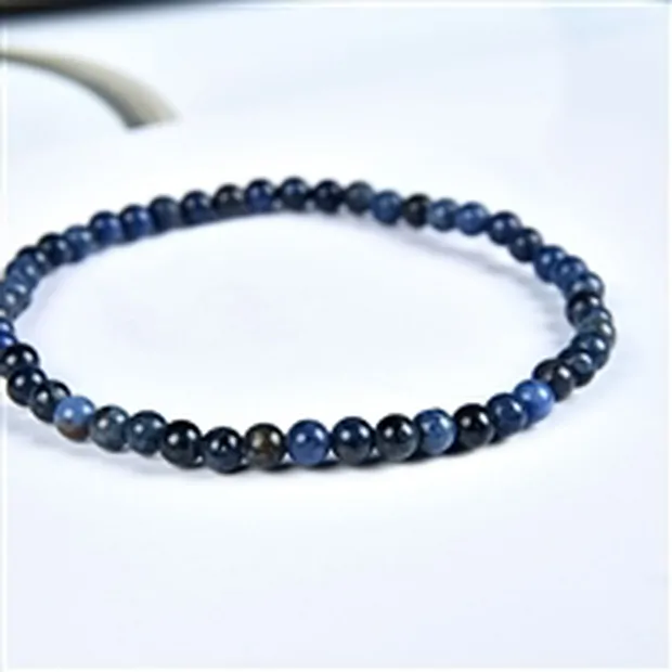 Bracelet, Dumortierite, boules de 04mm | Marco Schreier