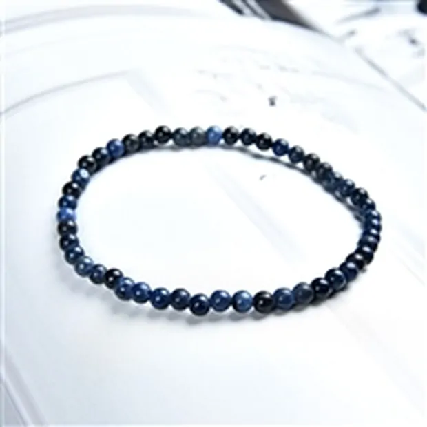 Bracelet, Dumortierite, boules de 04mm | Marco Schreier