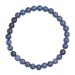 0618350106 Bracciale, Dumortierite, perline da 06 mm | grossista gemme e pietre curative