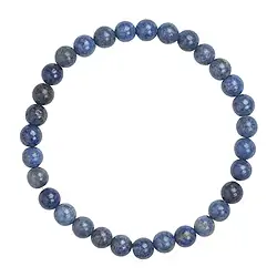 0618350106 Bracciale, Dumortierite, perline da 06 mm | grossista gemme e pietre curative