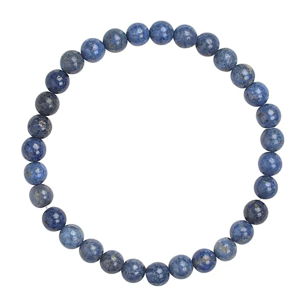 Bracelet, Dumortierite, 06mm beads | wholesaler gems, healing stones & jewelry