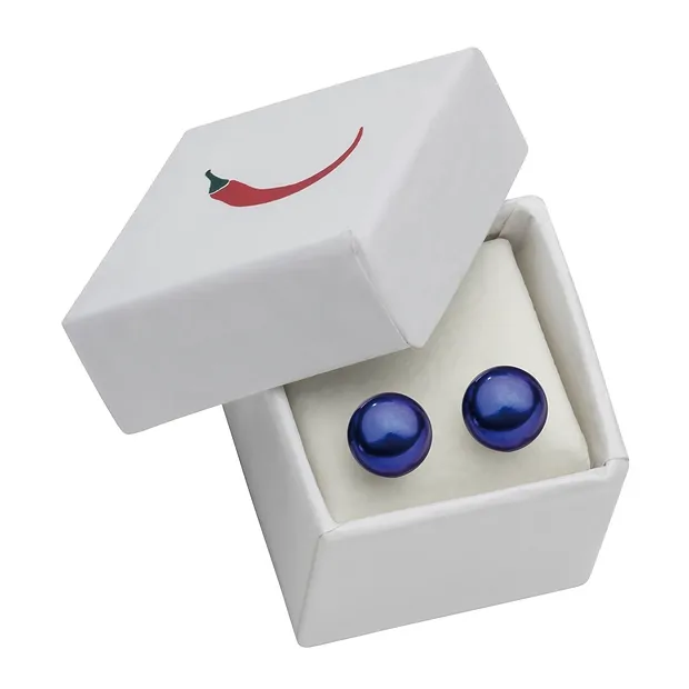 Ohrstecker Perle violett (gef.), Kugel, 6mm | Edelsteine, Heilsteine & Schmuck