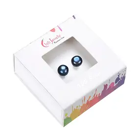 Ohrstecker Perle schwarz (gef.), Kugel, 8mm, rhodiniert | Marco Schreier