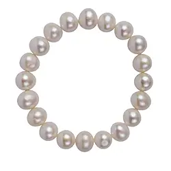 0618450043 Armband, Perle (weiß), 10 - 11mm | Großhändler Edelsteine, Heilsteine & Schmuck