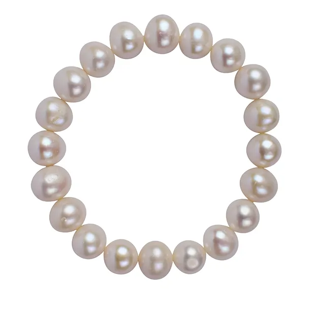 Pulsera, perla (blanca), 10 - 11mm | Marco Schreier
