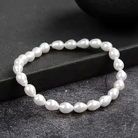 Bracciale, perla (bianca), 06 - 07 mm Tropics | Marco Schreier