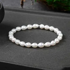 Bracciale, perla (bianca), 06 - 07 mm Tropics | Marco Schreier
