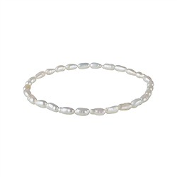 0618450173 Armband Perle (Weiß), 2-3mm Reiskorn | Schreier Edelsteine, Heilsteine & Schmuck