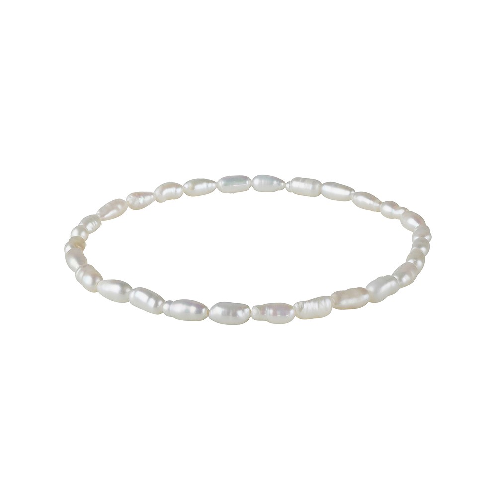 Armband Perle (Weiß), 2-3mm Reiskorn | Schreier Edelsteine, Heilsteine & Schmuck