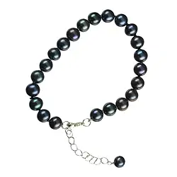 0618458004 Pulsera perla pavo real, 21cm | piedras preciosas, piedras curativas y joyería