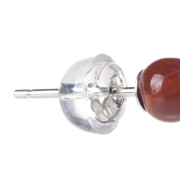 Ohrstecker Mookait, Kugel, 4mm, rhodiniert | GH Edelsteine, Heilsteine & Schmuck