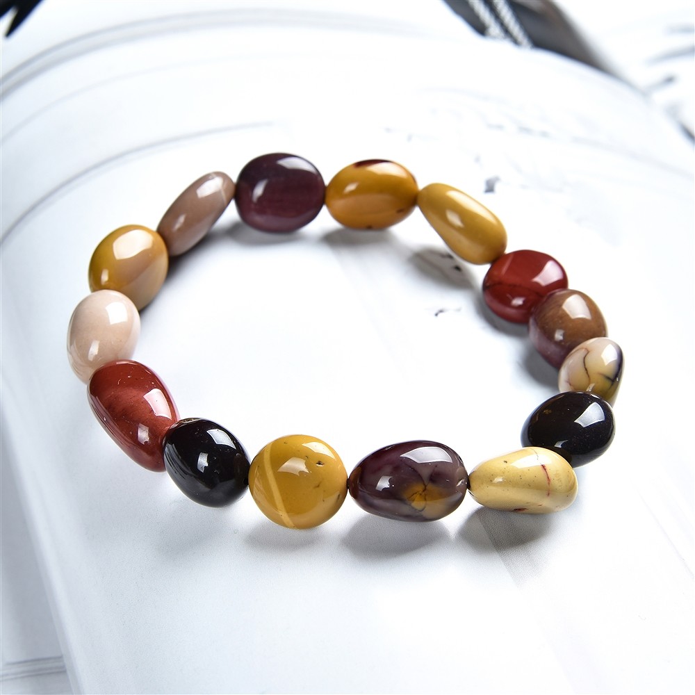 Bracelet, Mookaite, 08 - 10mm nuggets | wholesale gems, healing stones & jewelry