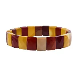 0618650156 Bracelet, Mookaite, 12mm Slabs | minerals trade - gems, healing stones & jewelry