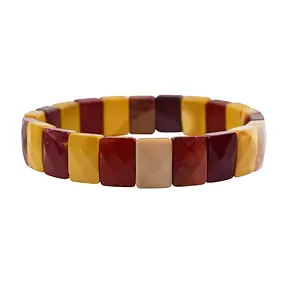 Bracelet, Mookaïte, Plaques de 12mm | Marco Schreier