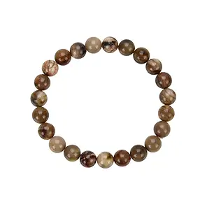 Bracelet, Petrified Wood, 08mm beads | wholesaler gems, healing stones & jewelry
