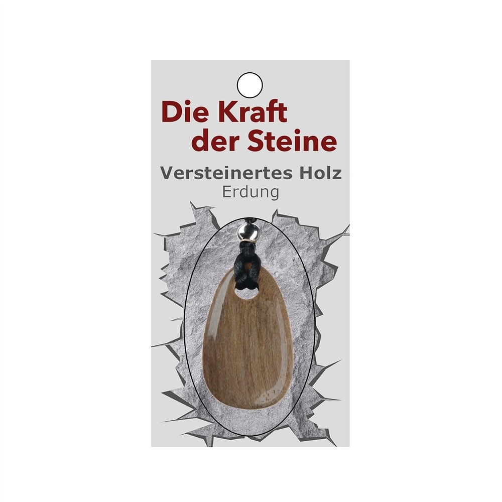 Kraftstein-Anhänger versteinertes Holz (Erdung) | Marco Schreier