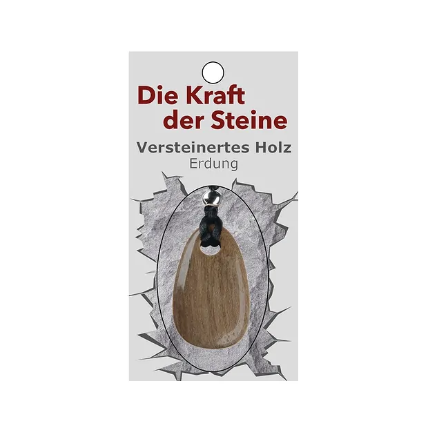 Kraftstein-Anhänger versteinertes Holz (Erdung) | Marco Schreier