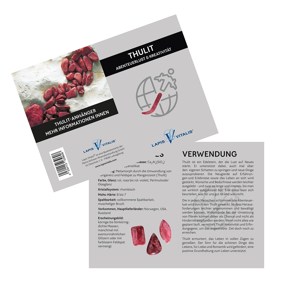 Colgante de Thulita "Aventurerismo y creatividad". | Marco Schreier