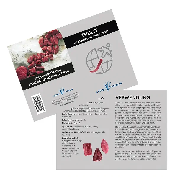 Thulite pendant "Adventurousness and creativity" | Marco Schreier