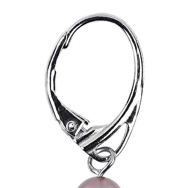 Ohrhänger Thulit 6mm-Kugeln | Mineralien-Handel Edelsteine, Heilsteine & Schmuck