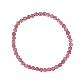 Armband, Thulit, 04mm Kugeln | Mineralienhandel Edelsteine, Heilsteine & Schmuck