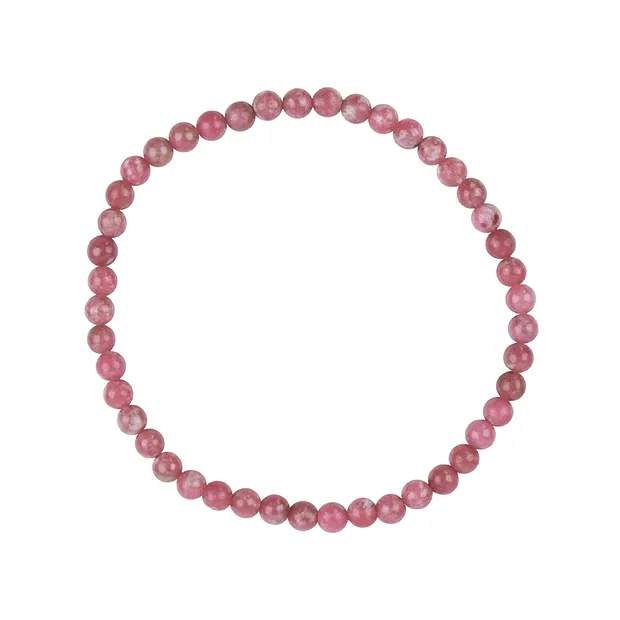 Armband, Thulit, 04mm Kugeln | Mineralienhandel Edelsteine, Heilsteine & Schmuck