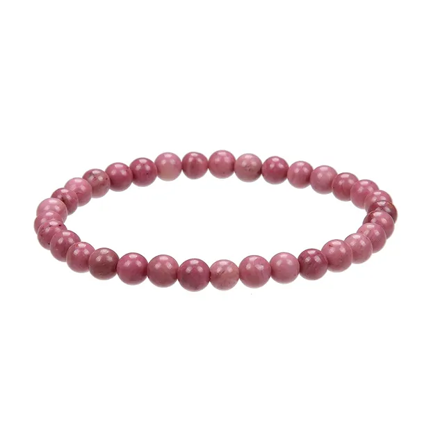 Bracelet, Thulite, 06mm beads | minerals trade - gems, healing stones & jewelry