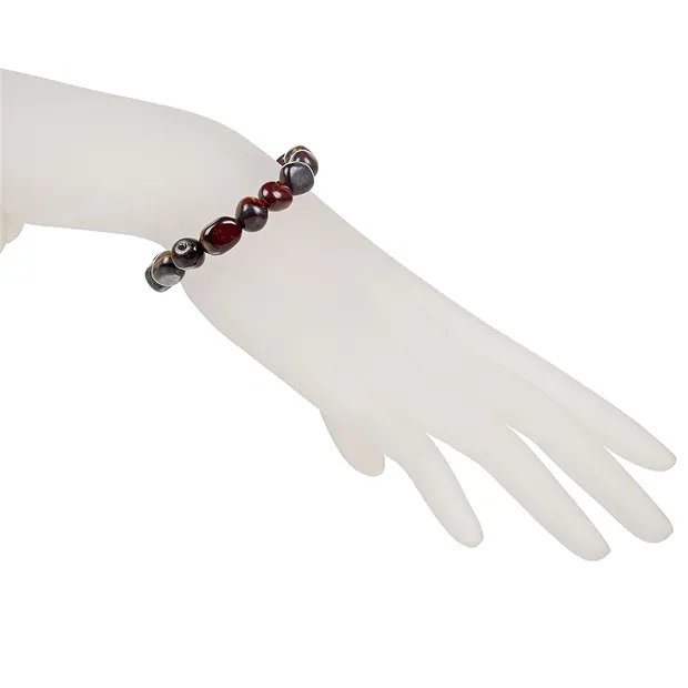 Bracelet, Tiger Iron, 08-10mm nuggets | wholesale gems, healing stones & jewelry