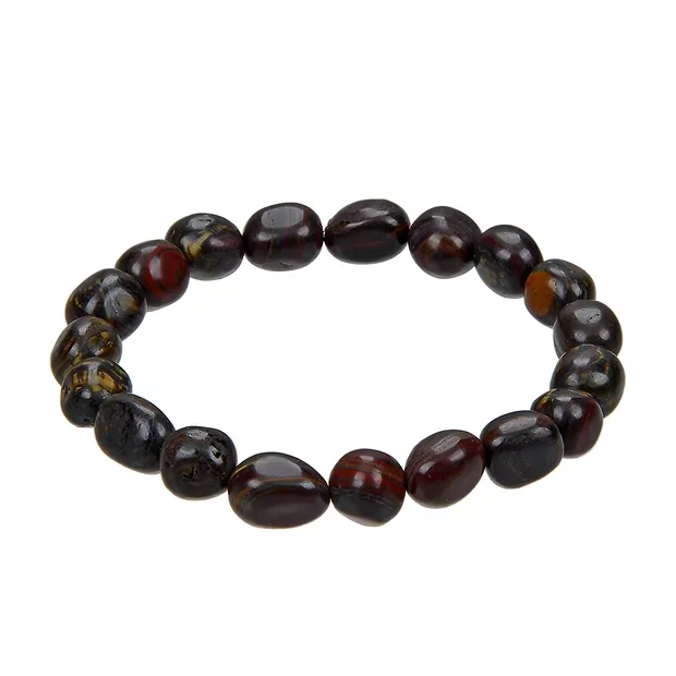 Bracelet, Tiger Iron, 08-10mm nuggets | wholesale gems, healing stones & jewelry