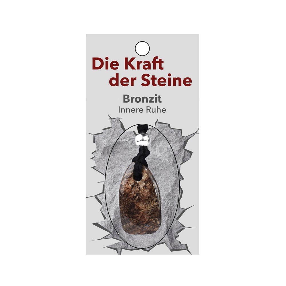 Kraftstein-Anhänger Bronzit (Innere Ruhe) | GH Edelsteine, Heilsteine & Schmuck