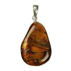 0619525027 Tumbled Stone Pendant Pietersite with 925 silver eyelet | Marco Schreier