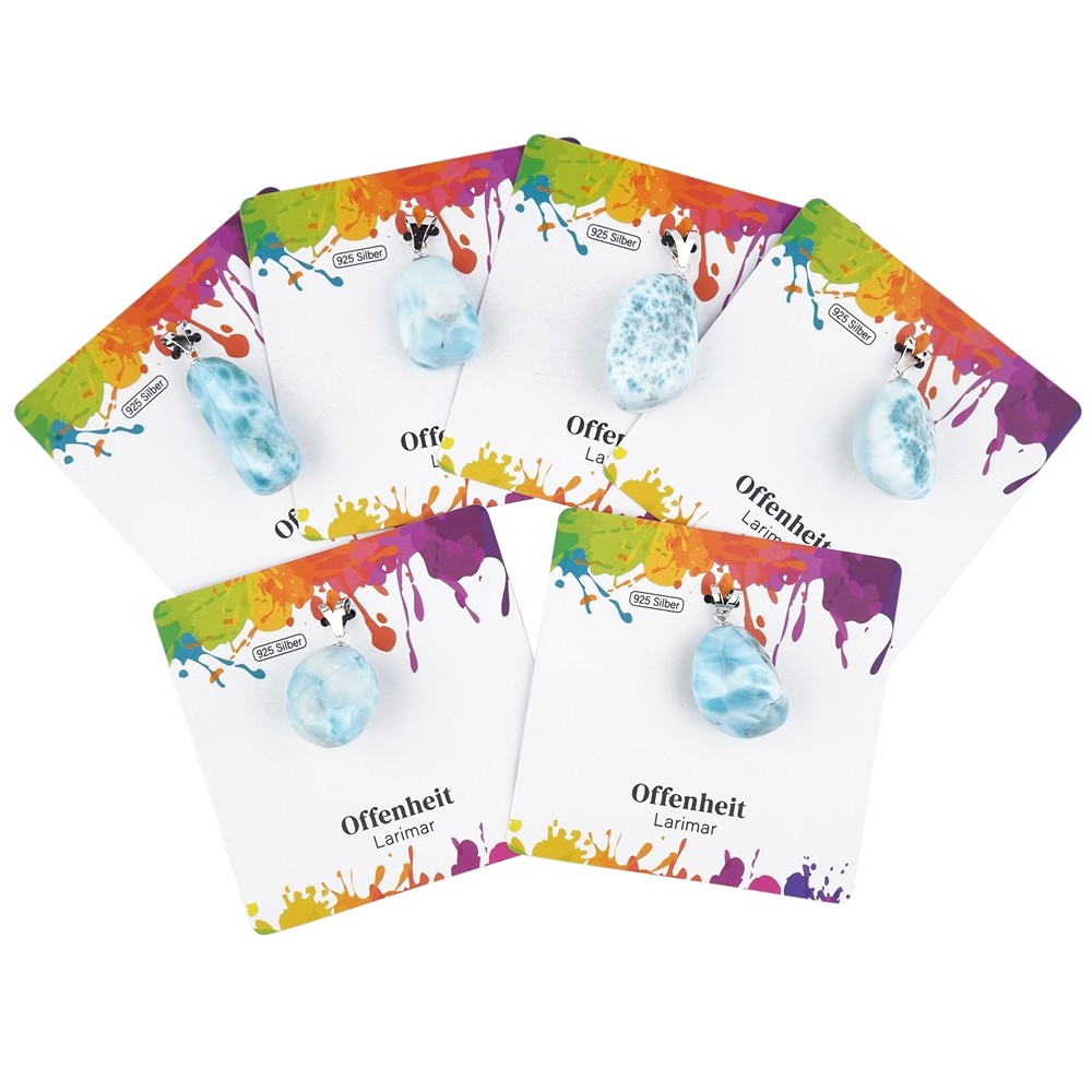 Colgante Larimar A, Piedra rodada grande, rodiado | Marco Schreier