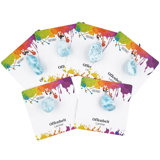 Colgante Larimar B, Piedra rodada grande, rodiado | Marco Schreier