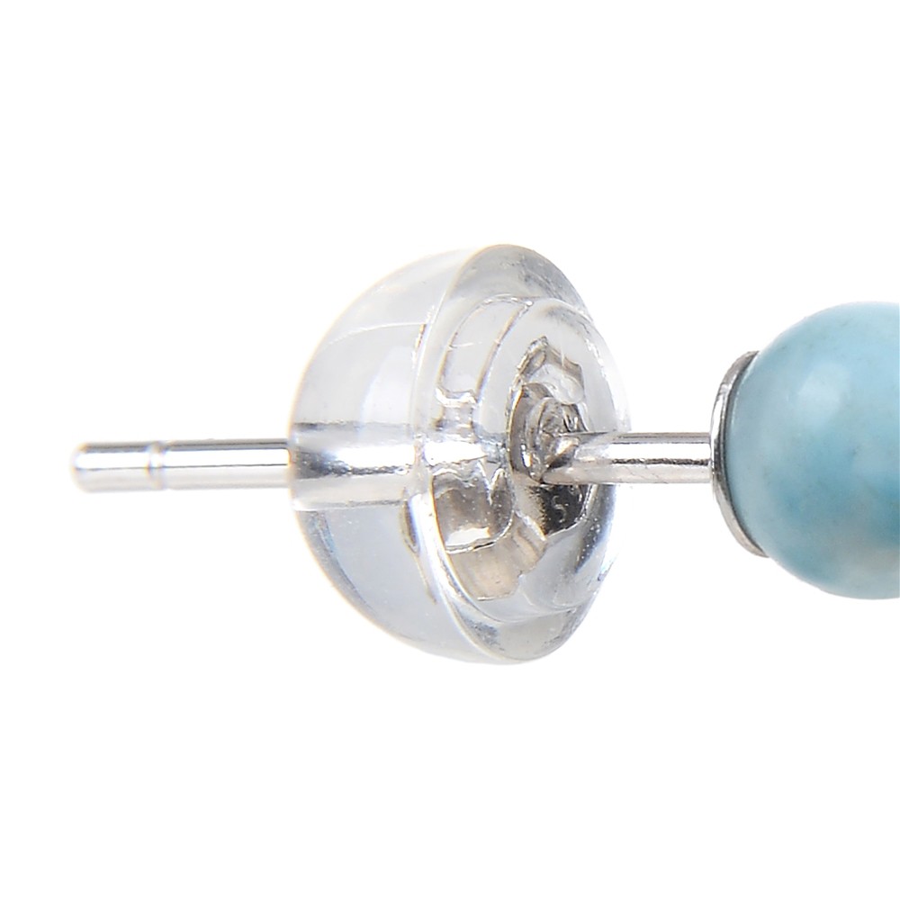 Perno auricolare Larimar, sfera, 4 mm, rodiato | Marco Schreier