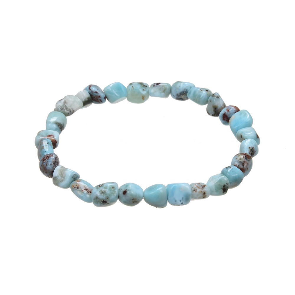 Bracciale, Larimar B (con matrice), pepite di 08-10 mm | Marco Schreier