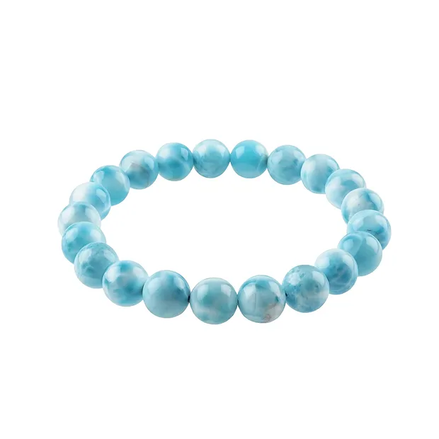 Bracciale, Larimar (extra), perline da 08 - 09 mm | Marco Schreier
