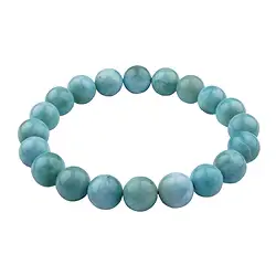 0619650025 Armband, Larimar (extra), 10,0-10,5mm Kugeln | Edelsteine, Heilsteine & Schmuck