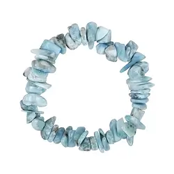 0619650030 Armband, Larimar, Splitter, 05 - 12mm | Edelsteine, Heilsteine & Schmuck-Handel
