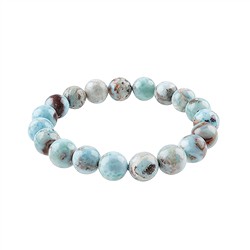0619650091 Bracelet, Larimar, perles rondes de 11mm | Marco Schreier