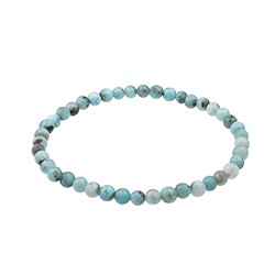 0619650105 Armband, Larimar, 05mm Kugeln | Großhändler Edelsteine, Heilsteine & Schmuck