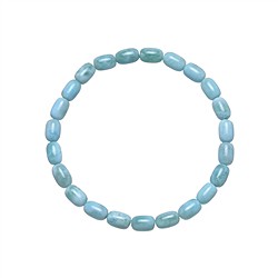 0619650135 Bracelet, Larimar, 09 x 06mm Tönnchen | Schreier gems, healing stones & jewelry