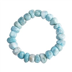 0619650179 Armband, Larimar, Nuggets, 8-10mm | Großhändler Edelsteine, Heilsteine & Schmuck