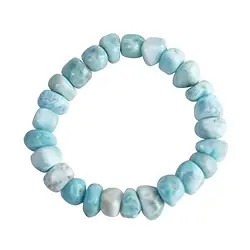 0619650179 Armband, Larimar, Nuggets, 8-10mm | Großhändler Edelsteine, Heilsteine & Schmuck