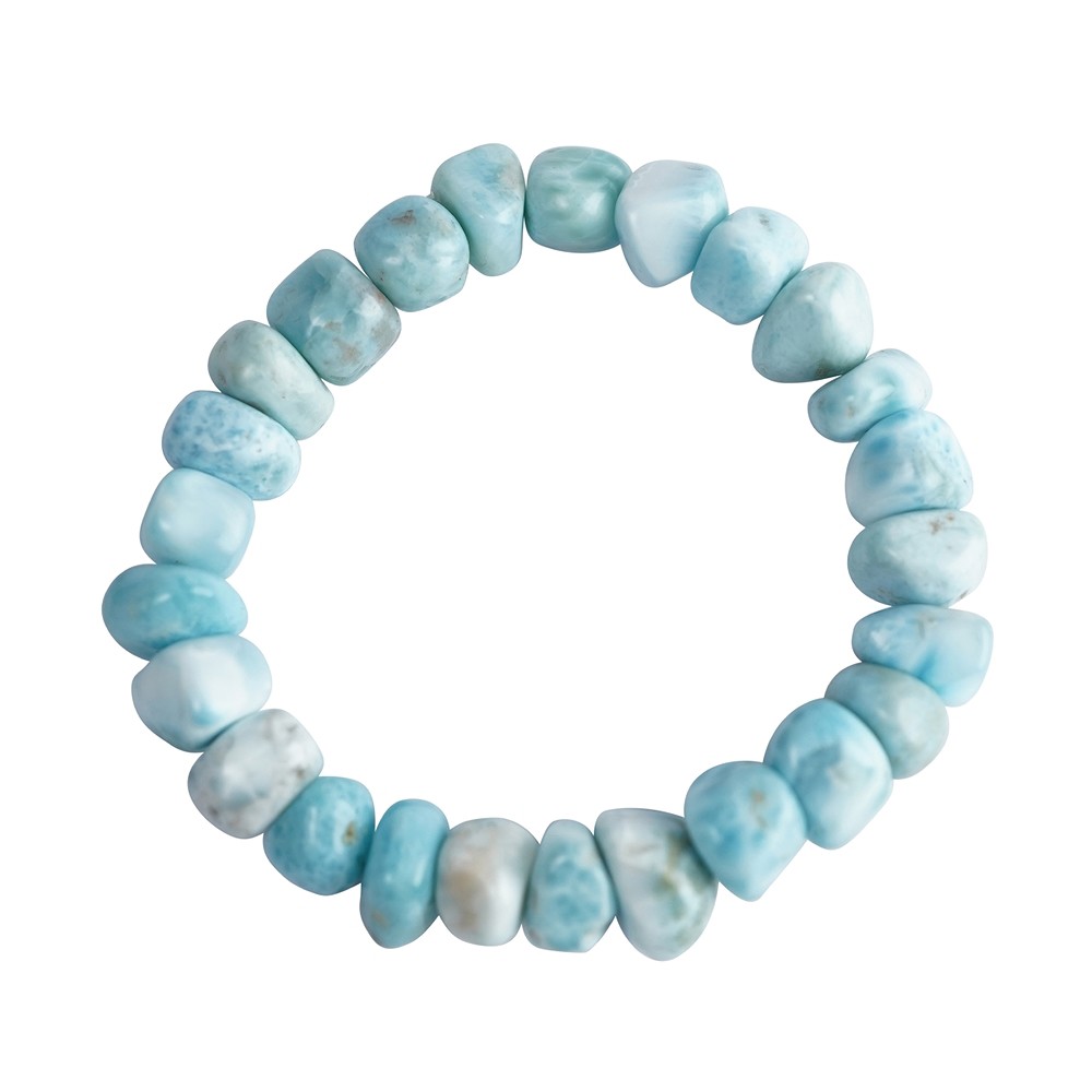 Bracelet, Larimar, Nuggets, 8-10mm | Marco Schreier