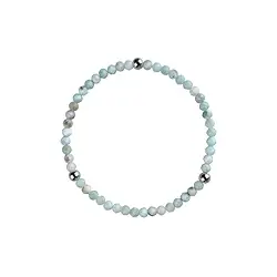 0619650231 Armband, Larimar, 03mm Kugeln, 14cm (für Kinder) | Marco Schreier